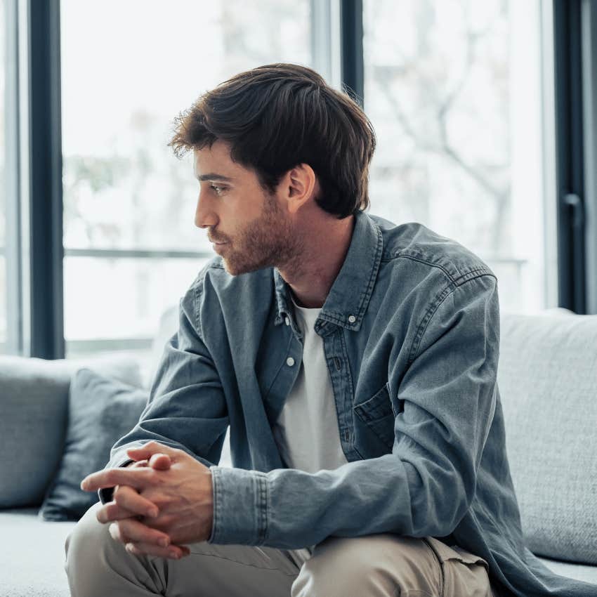 intelligent man overanalyzing previous conversation